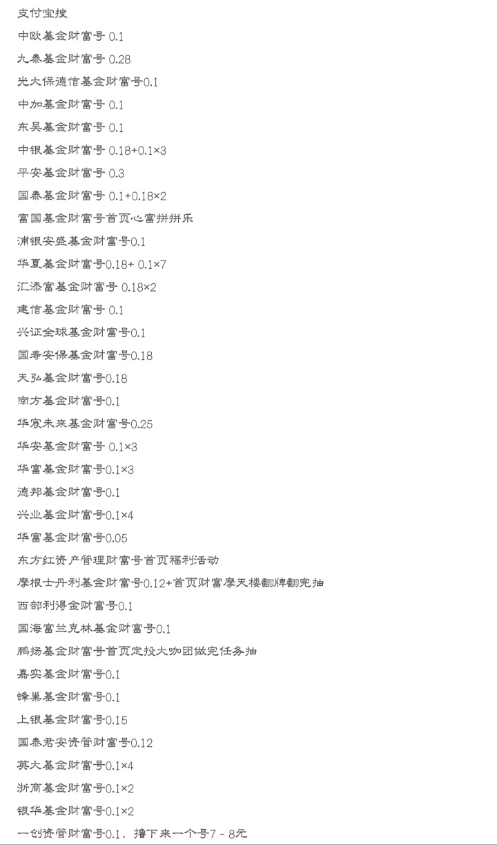 支付宝关注几个财富号免费拿7~8元支付宝消费红包